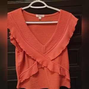 Takara coral sleeveless top